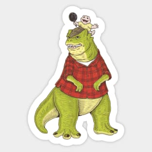 DINO PARENTHOOD - NOT THE MAMA Sticker